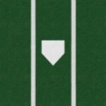 PRO BASEBALL TURF HOME PLATE MAT - 6'X12'